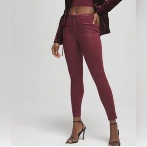 Good American Good Legs Coated Port Skinny Jeans, Size 6/28